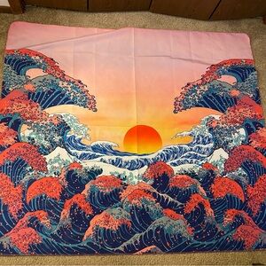 Vibrant Ocean Wave Tapestry